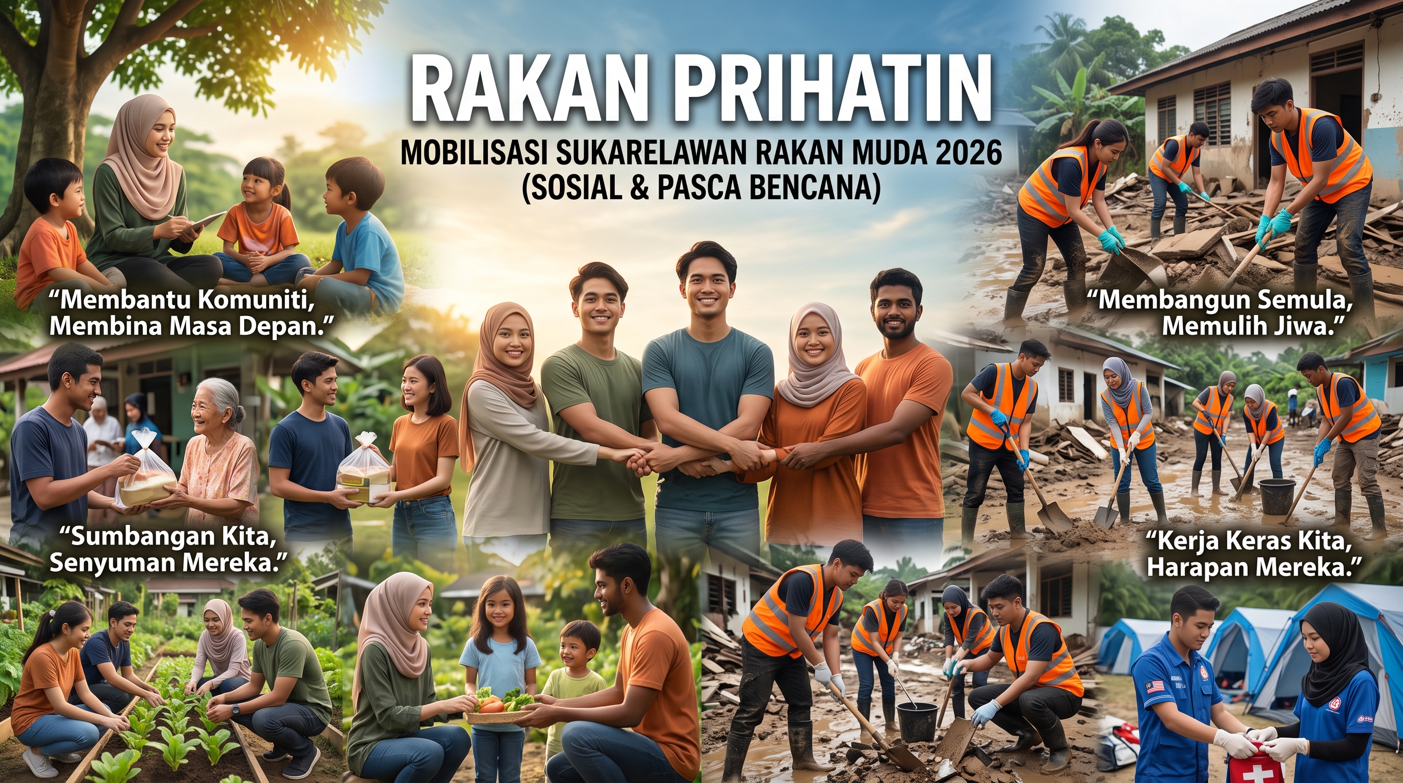 RAKAN PRIHATIN : MOBILISASI SUKARELAWAN RAKAN MUDA 2026 (SOSIAL & PASCA BENCANA) SIRI II