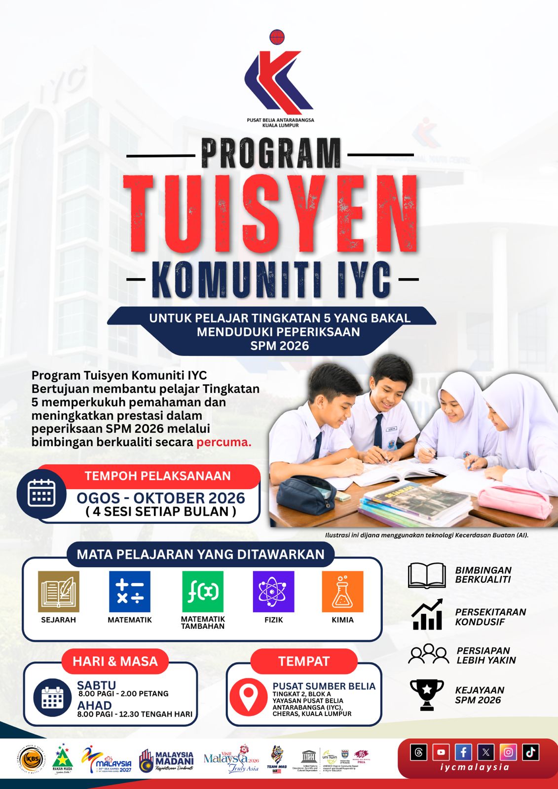 RAKAN PRIHATIN : TUISYEN KOMUNITI IYC 2026