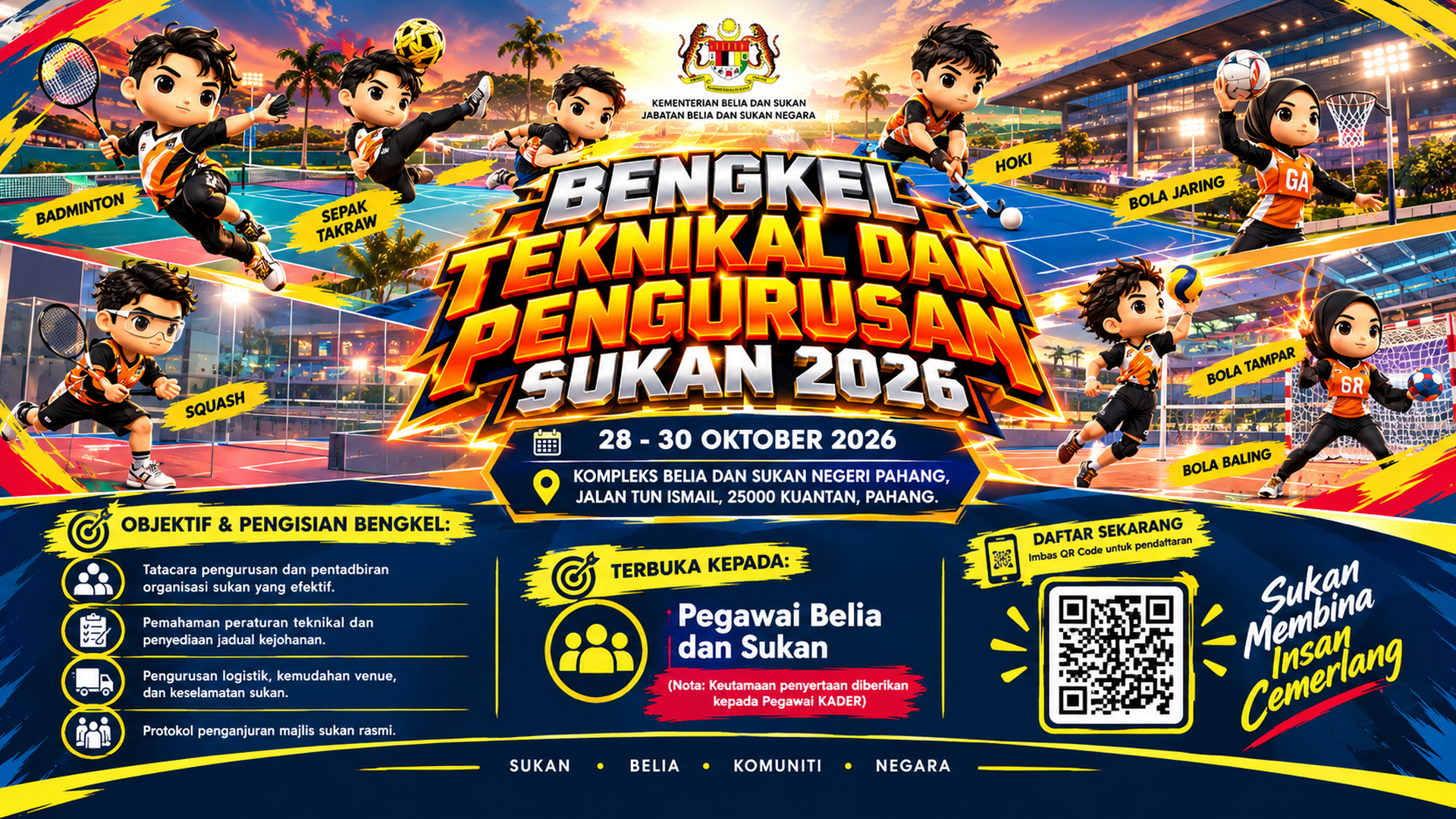 BENGKEL PENGURUSAN DAN TEKNIKAL SUKAN 2026