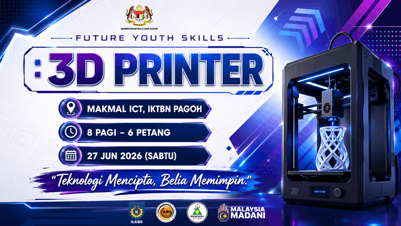  FUTURE YOUTH SKILLS - ASAS CETAKAN 3D