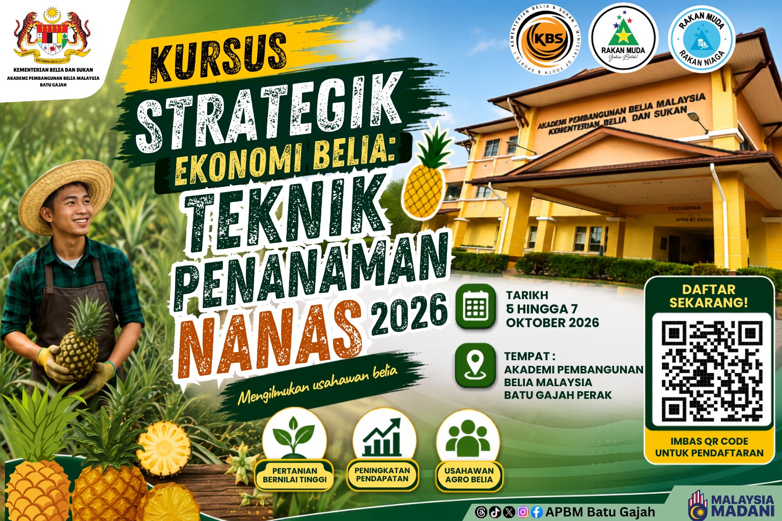KURSUS TEKNIK PENANAMAN NANAS APBM BATU GAJAH