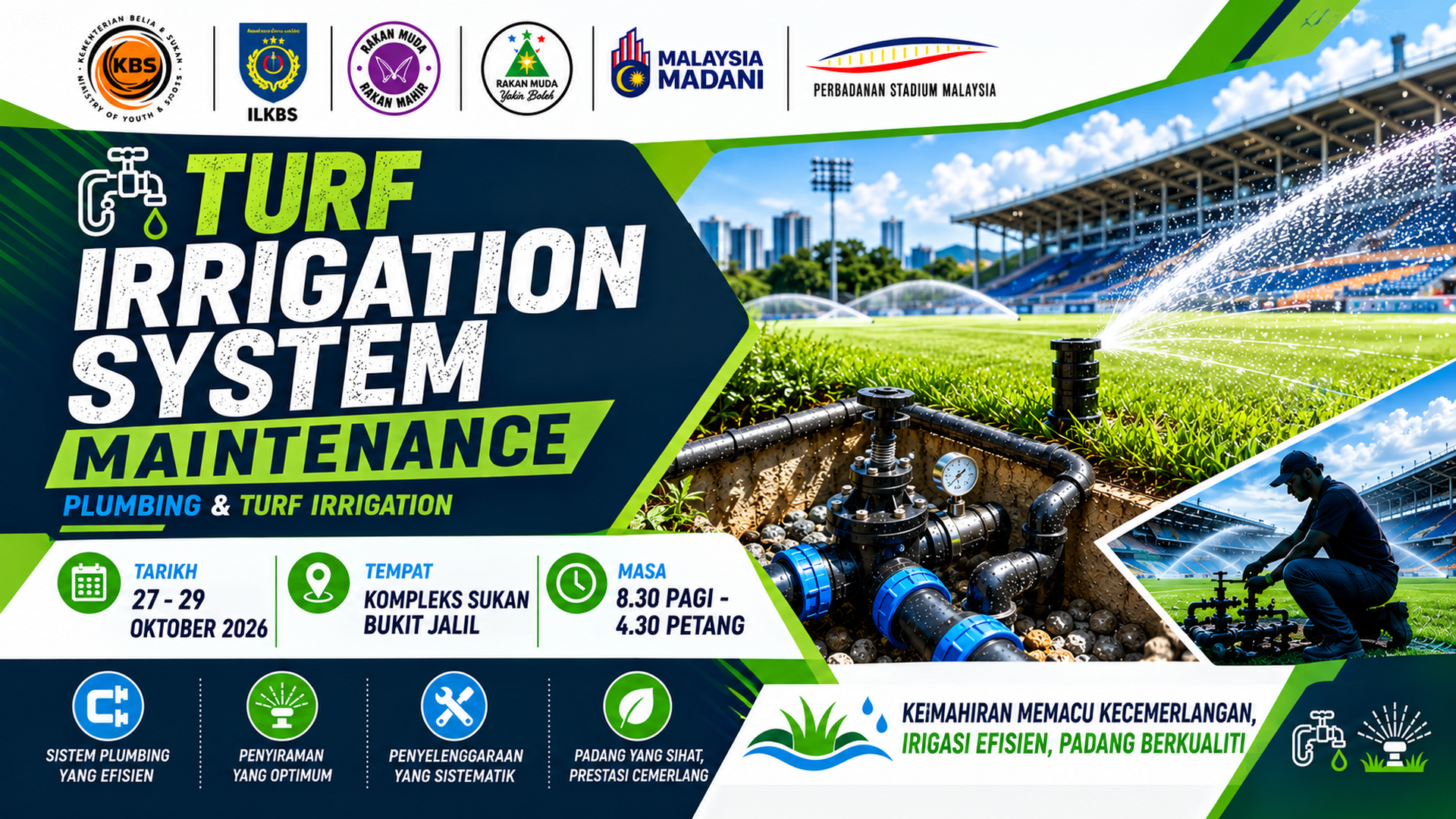 FUTURE YOUTH SKILLS TVET SUKAN : TURF IRRIGATION SYSTEM MAINTENANCE