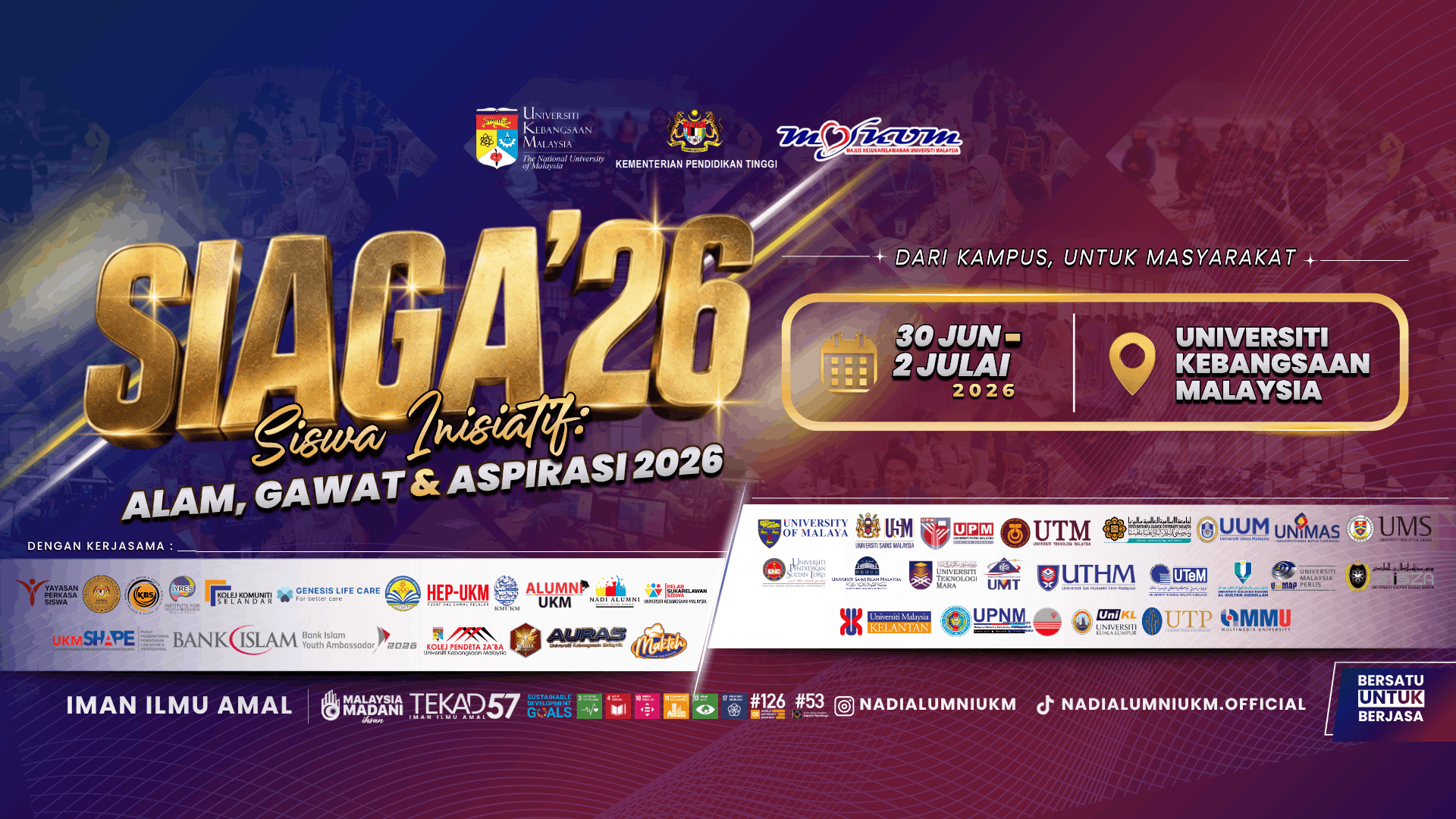 PROGRAM SUKARELAWAN SISWA INISIATIF: ALAM, GAWAT & ASPIRASI 2026 (SIAGA'26)