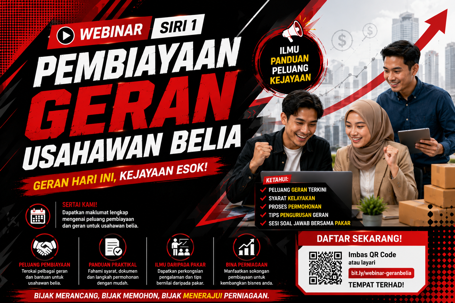 WEBINAR  SIRI 1 : PEMBIAYAAN GERAN USAHAWAN BELIA