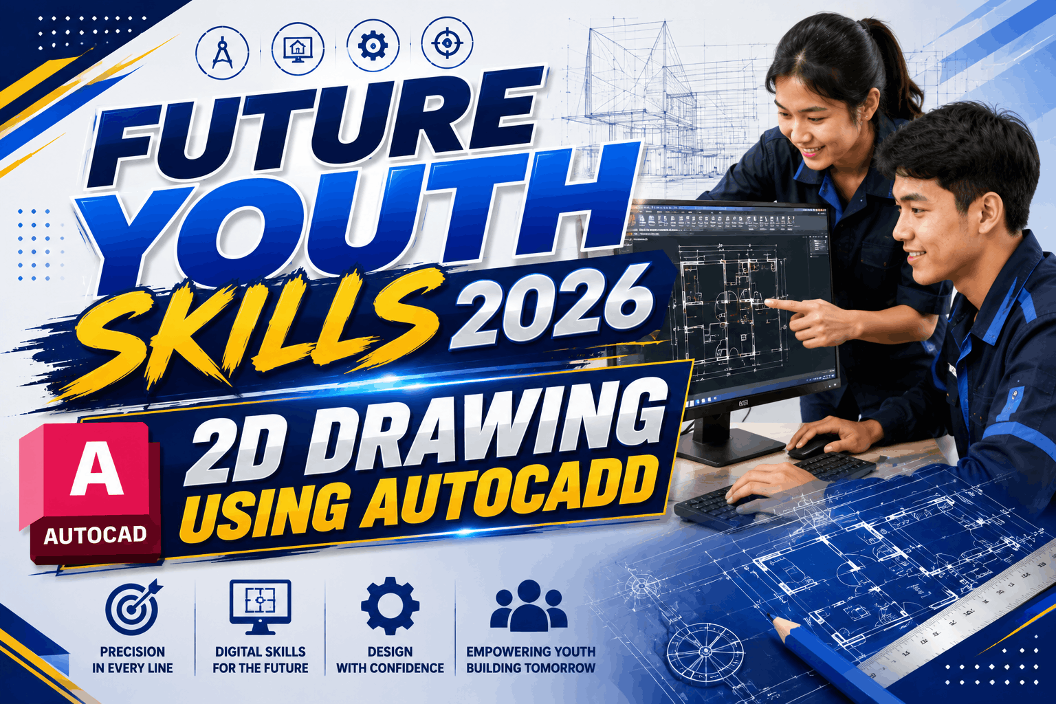 FUTURE YOUTH SKILLS 2026 2D DRAWING USING AUTOCADD