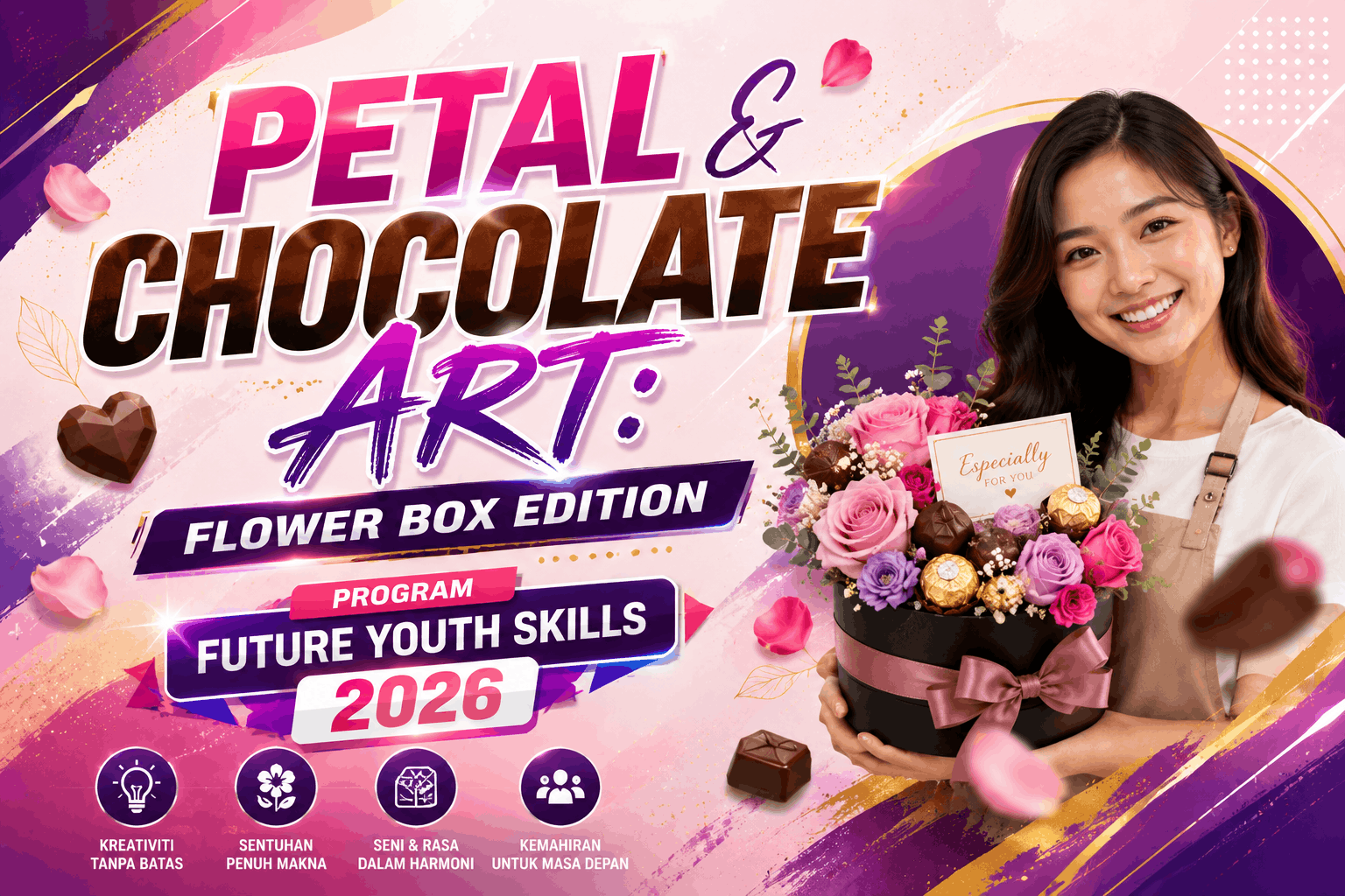 PETAL & CHOCOLATE ART: FLOWER BOX EDITION - PROGRAM FUTURE YOUTH SKILLS 2026