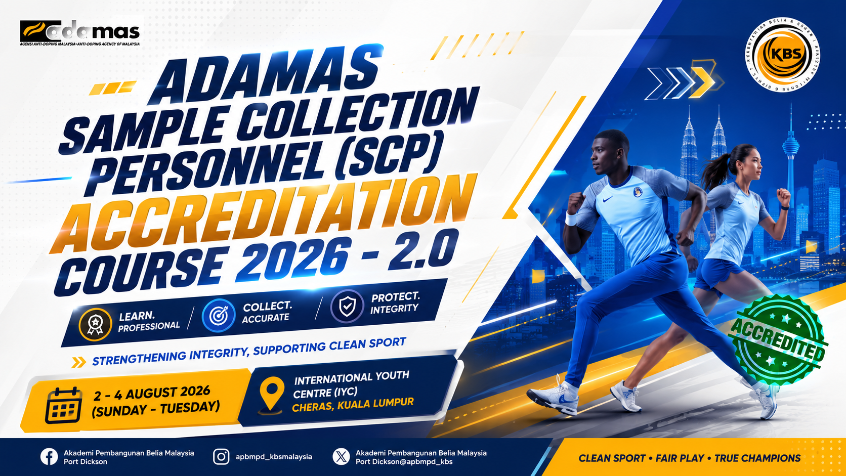 ADAMAS SAMPLE COLLECTION PERSONNEL ACCREDITATION COURSE 2026 - 2.0