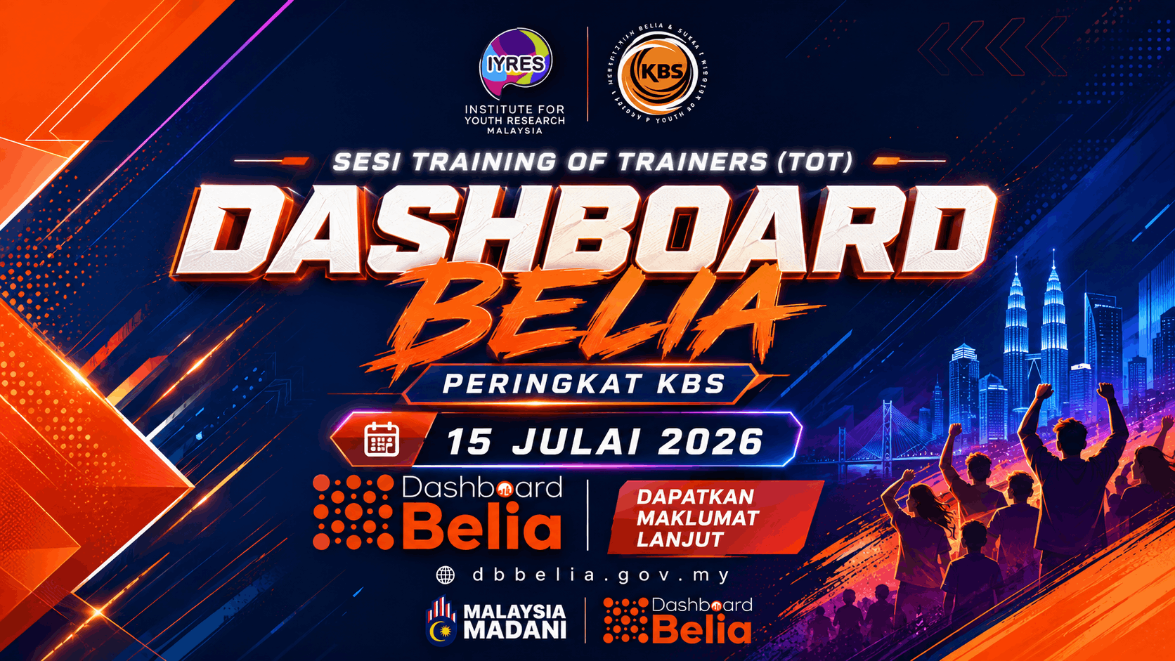 SESI TRAINING OF TRAINERS (TOT) SISTEM DASHBOARD BELIA PERINGKAT KEMENTERIAN BELIA DAN SUKAN (KBS)