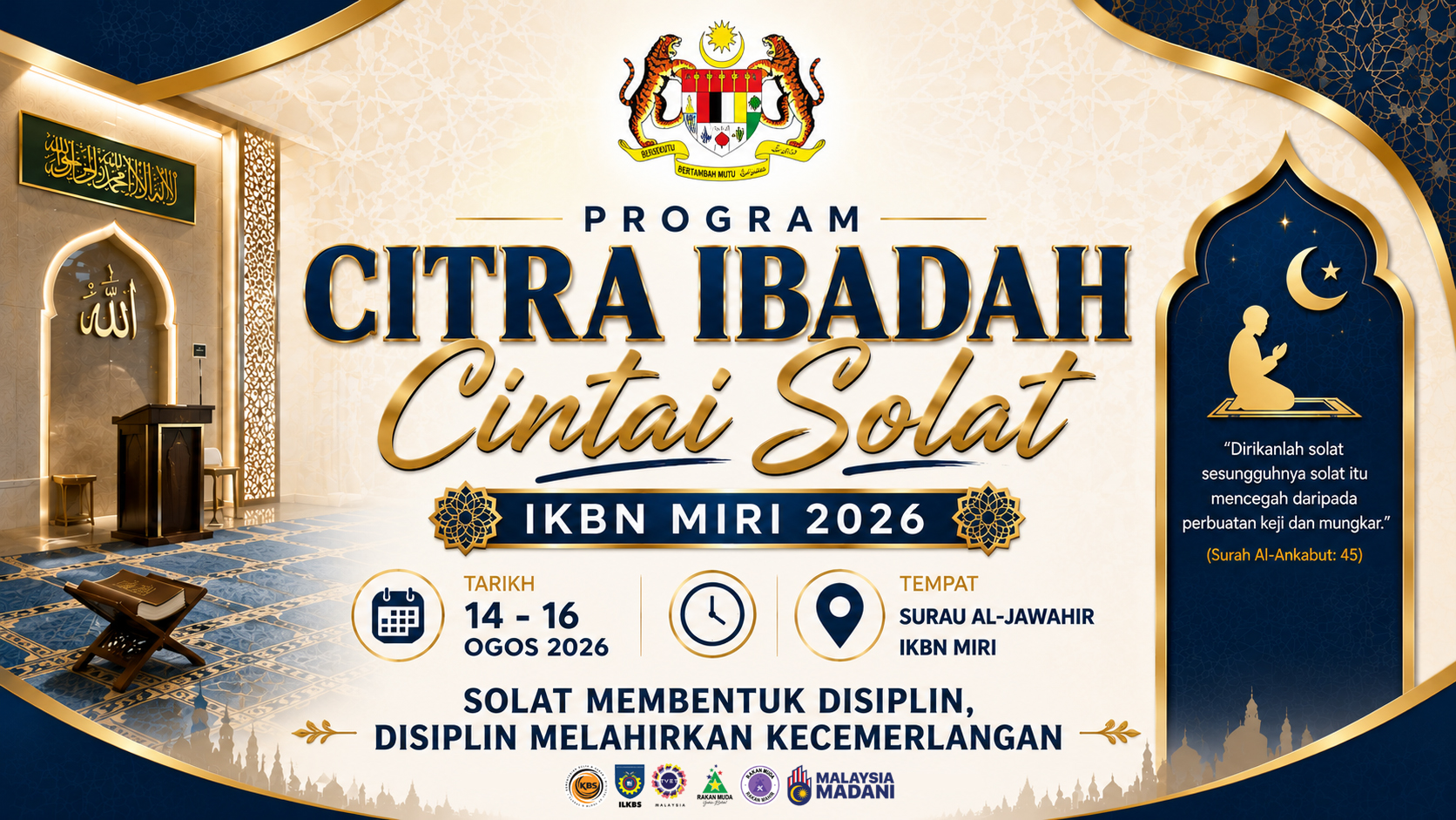 PROGRAM CITRA IBADAH CINTAI SOLAT IKBN MIRI 2026