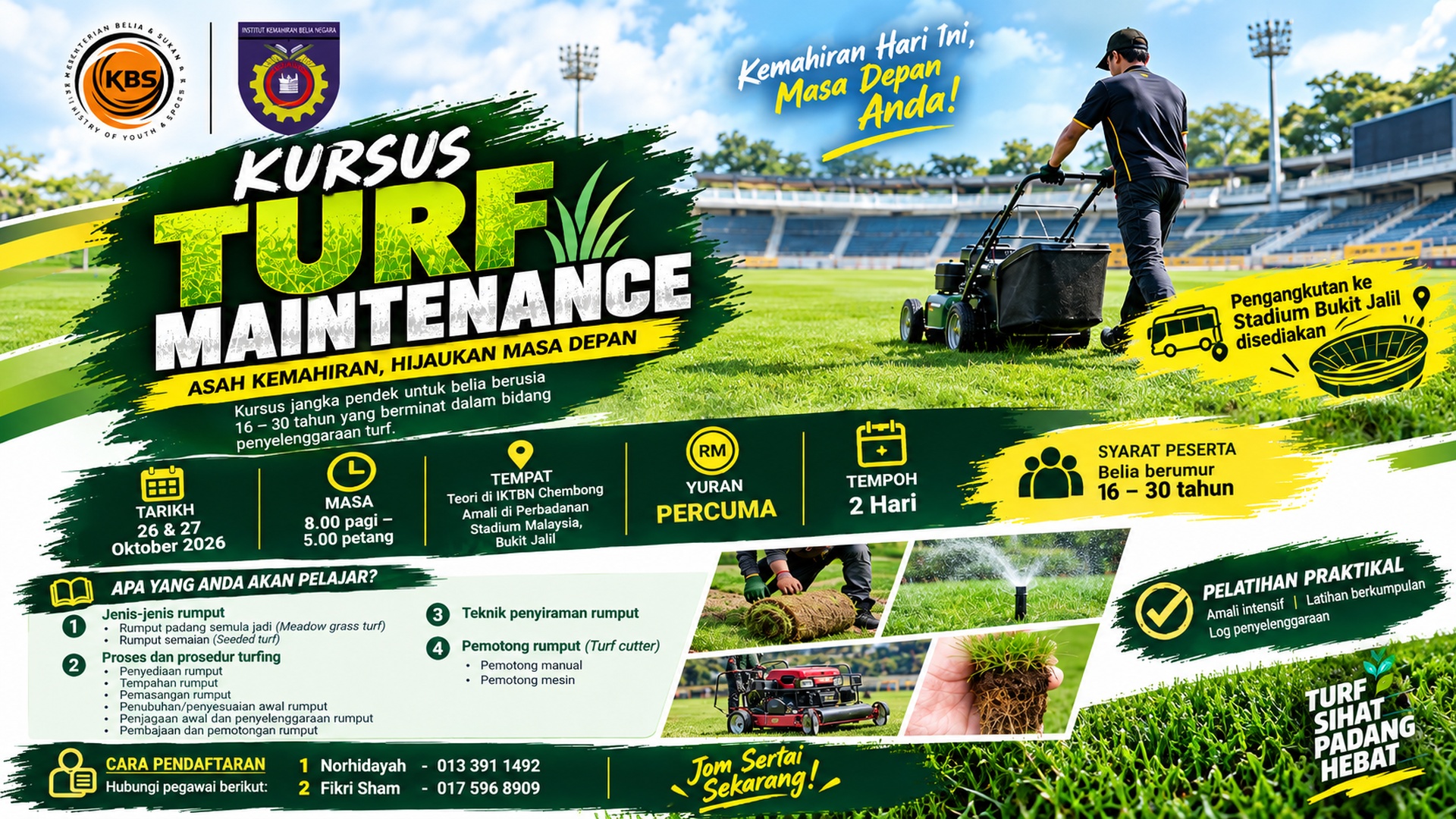 KURSUS TURF MAINTENANCE