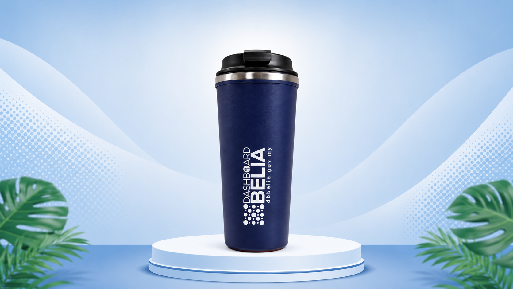 Thumbler Thermos Cup (Blue)
